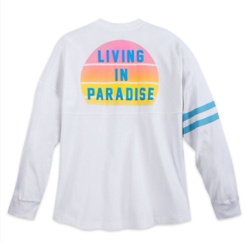 Disney Spirit Jersey Lilo & Stitch Small Living in Paradise NWT